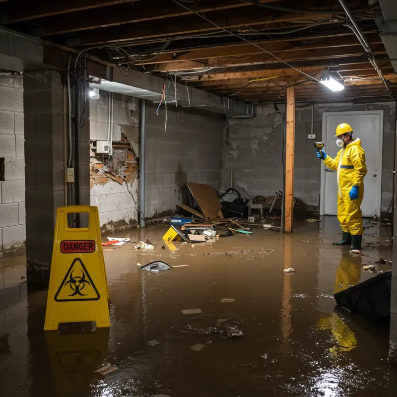 Flooded Basement Electrical Hazard in Bessemer, AL Property